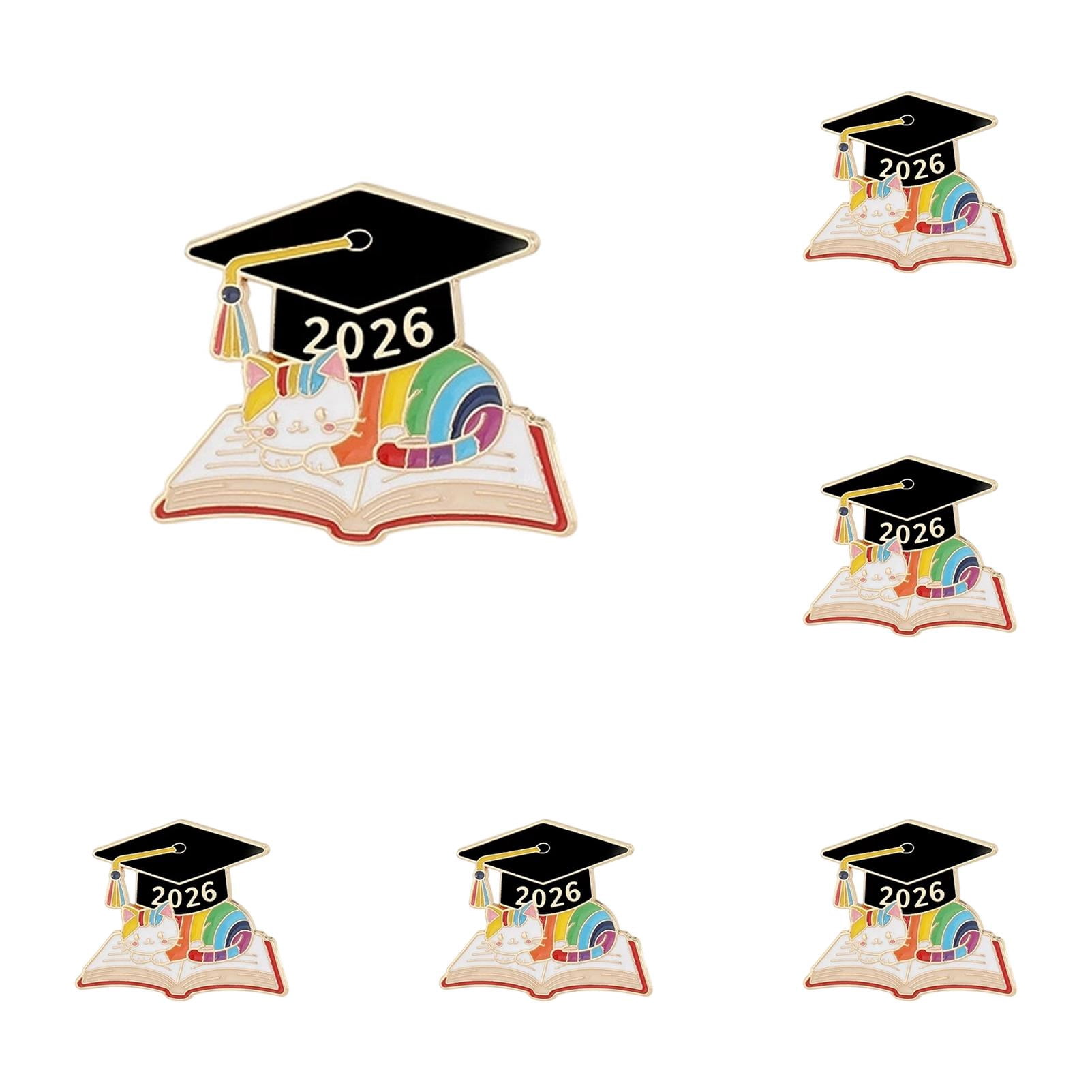 5/10/15 Pack Graduation Pins Bulk Class of 2026 Enamel Lapel Pins Cap ...