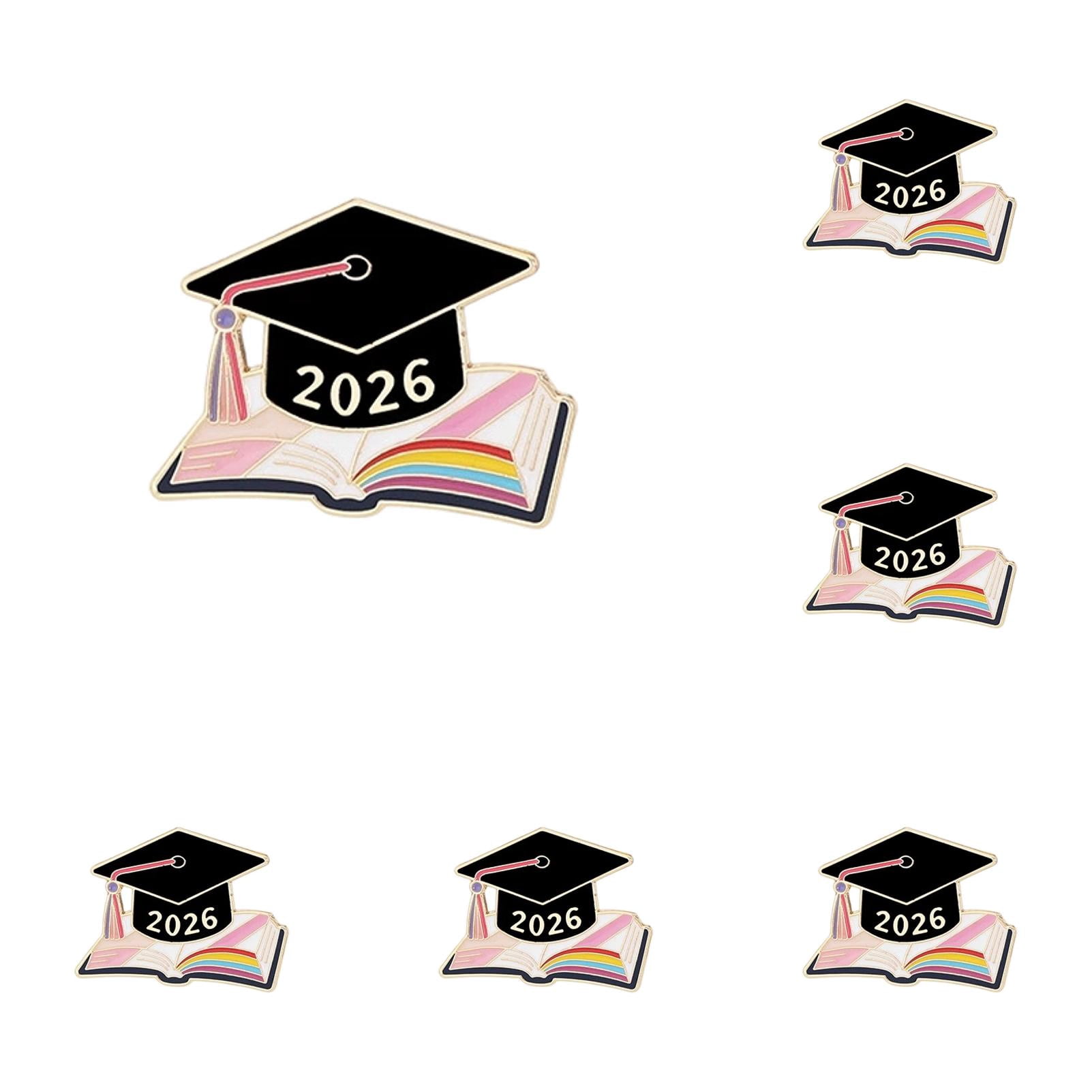 5/10/15 Pack Graduation Pins Bulk Class of 2026 Enamel Lapel Pins Cap ...