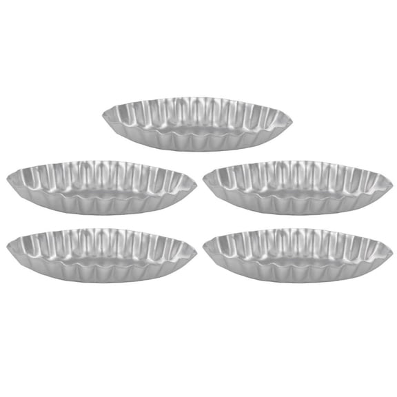 5/10/15 Pieces Fruit Pie Cake Pudding Mould for Kitchen Dessert French Cheese Long Fluted Edge Little Boat Shape Durable
