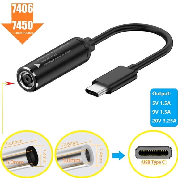 5/10/15X Laptop Charger Converter TO USB Type C PD Power Charging Cable Adapter