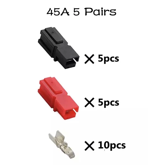 5/10/20/30/40/50/100 Pairs 30 Amp 45 Amp Plug fits Anderson Powerpole Connector