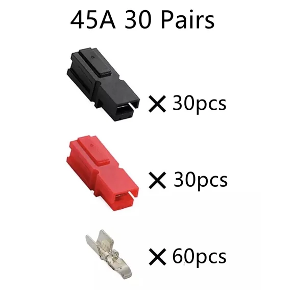 5/10/20/30/40/50/100 Pairs 30 Amp 45 Amp Plug fits Anderson Powerpole Connector