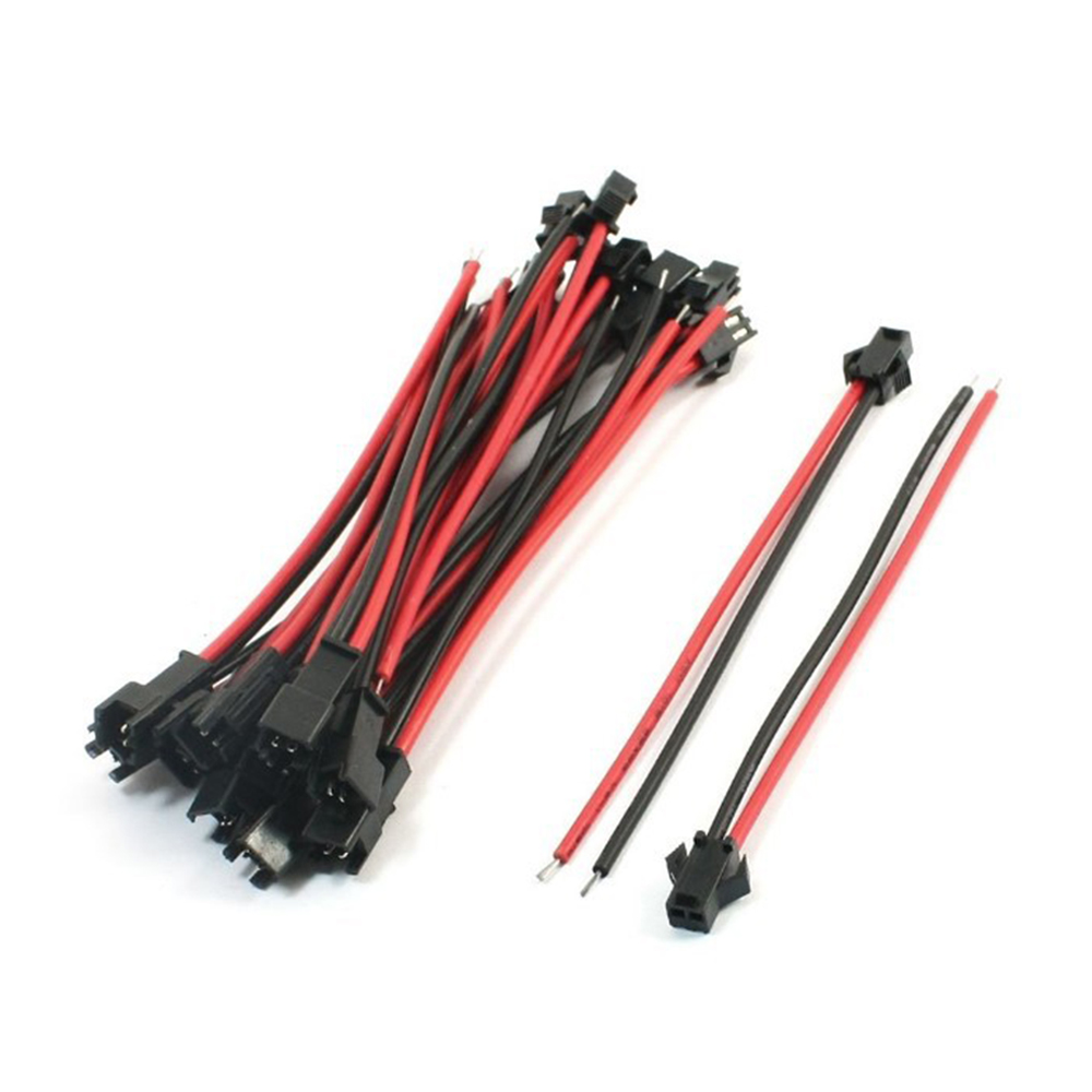 5 10 20 Pairs 15CM JST SM 2 Pin Plug Male Female Wire Connector