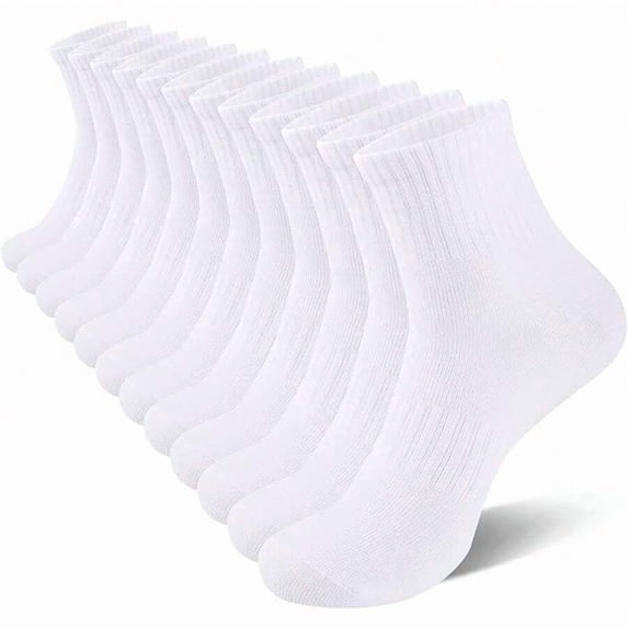 5/10/20 Pairs Men's/Women's Casual Socks,Home Socks Couple Socks Available In Black And White.Ribbed Knit, Comfortable Fit Suitable For All Seasons