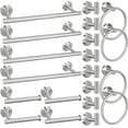 5/10/20pcs Bathroom Hardware Set, Including 16" Hand Towel Bars, Toilet