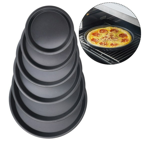 5-10 Inch Non-Stick Pizza Trays Steel Baking Tool Pizza Pan Oven Tool 5-Inch YIWEI