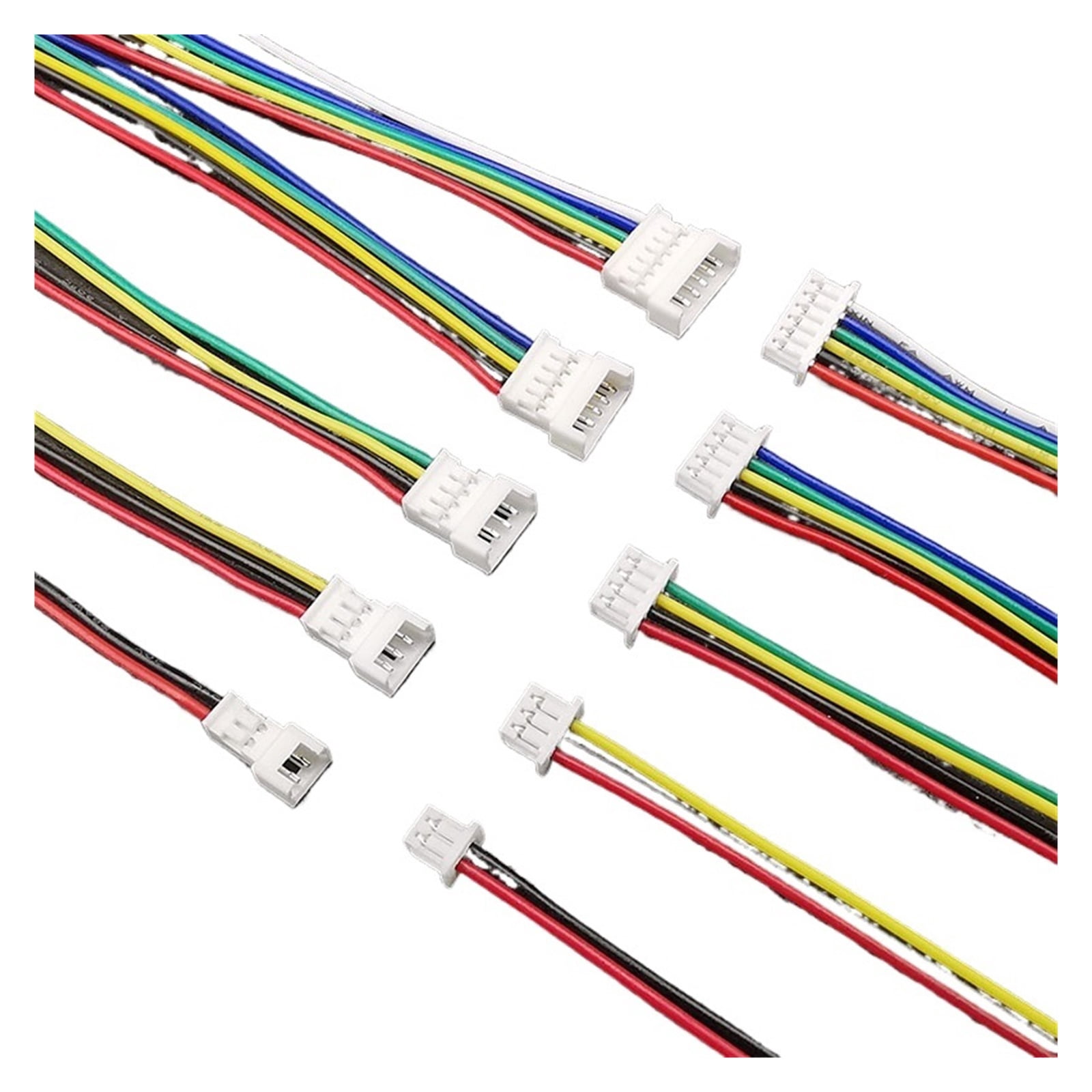 5/10 Pairs JST 1.25 Male Female Wire Connector Pitch 1.25mm 2P/3/4/5/6 Pin JST Plug Jack Terminal Cable Connector Length 10CM