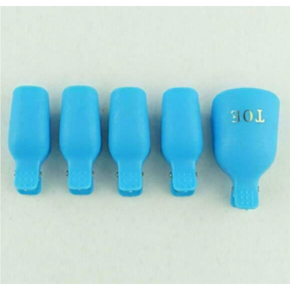 5-10 Pcs Toe Nail Art Soak Off Clip Cap UV Gel Polish Remover Wrap Manicure Tool