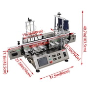 5-1000ml Four Head Magnetic Pump Filling Machine Automatic Pump Liquid Filling Capping Machine 110V 57.8invh Conveyor Belt