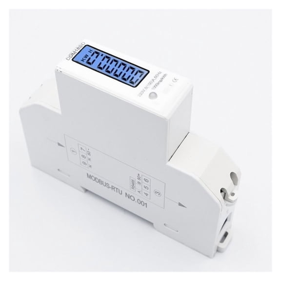 5(100A) Single Phase Din Rail RS485 Modbus-RTU Power Consumption Energy KWh Watt Meter Energy Meter ,Safe and Easy