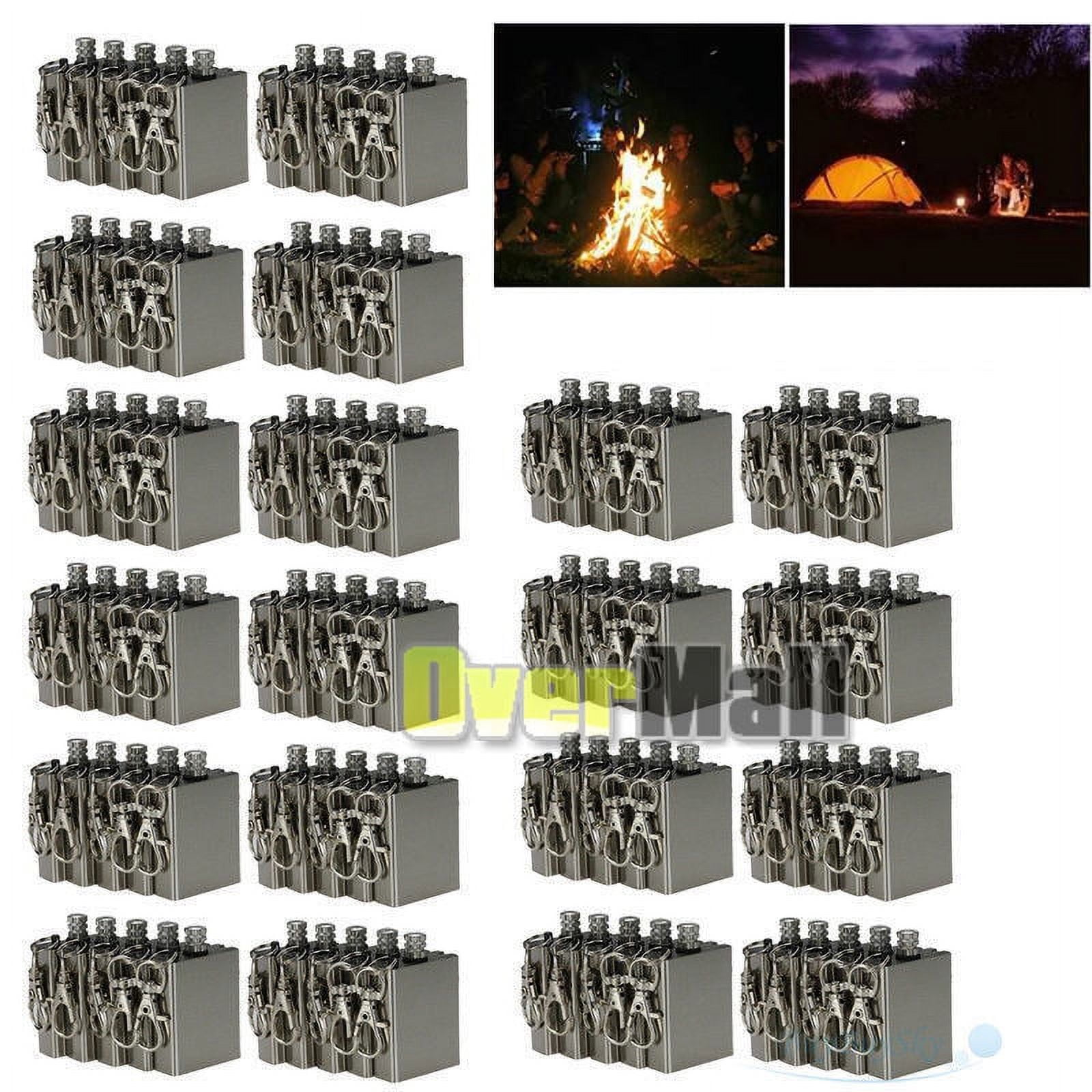 8 Rolls Char Cloth Fire Starter - Hand Made Emergency Fire Starter For Camping & Survival