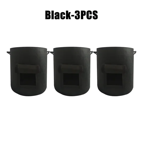 5/10Gallon Felt Potato Planting Bag Large Diameter Vegetable Plant Seedling Bag Non-Woven Garden Potato Growing Bucket