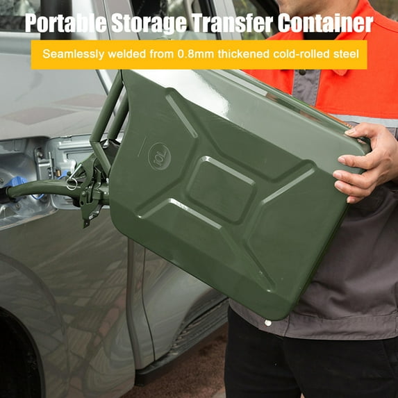 5/10L Transfer Tank Portable Storage Transfer Container with Flexible Spout System Large Capacity Leakproof Good Sealing Oil Transfer Tank