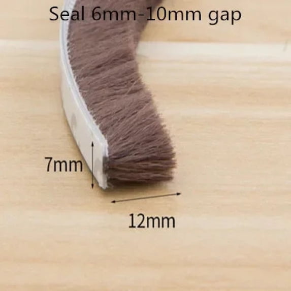 5/10Meter Self-adhesive Sealing Wind-proof Brush Strip Home Door Window One volume Sound Insulation Dust Strip Weather Stripping