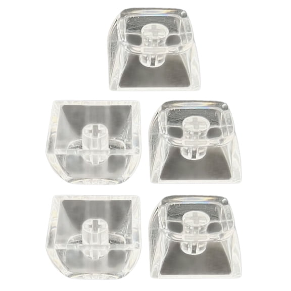 5/10PCS Clear Backlit Keycaps For Mechanical Keyboard 1U DA Height Customizable Keyboards Keycaps With Comfort Touch