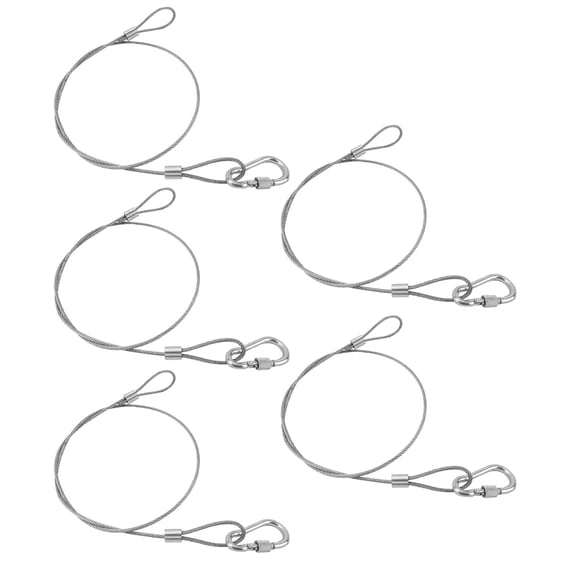 5/10PCS Stainless Steel Safety Rope for Stage and Event Lighting 70cm Length with Moving Head
