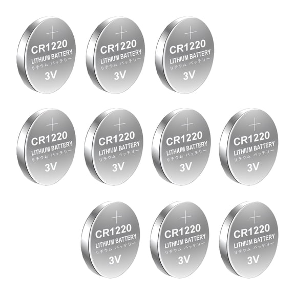 5/10Pcs CR1220 3V Button Batteries 45mAh for Fitness Trackers Car Remotes and Game Controllers