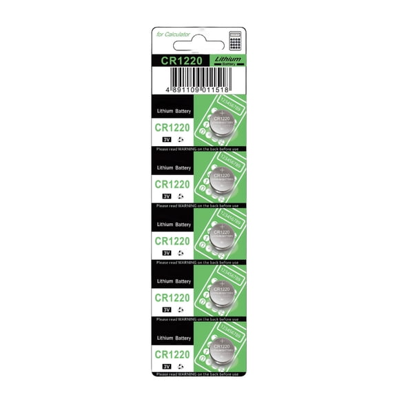 5/10Pcs CR1220 3V Lithiums Button Batteries for Remote Controls Watches and Small Electronics
