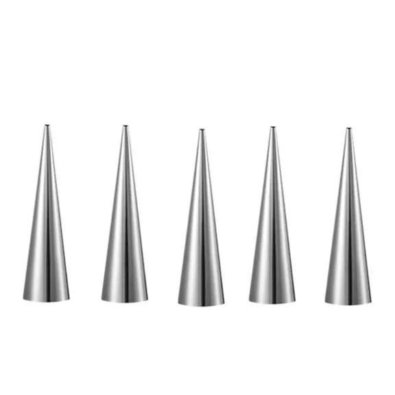 5/10Pcs Cream Horn Molds Stainless Steel Cone Tubular Shaped Mold Baking Cones Horn Pastry Roll Kitchen Cookie Dessert Tool
