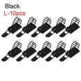 thumbnail image 1 of 5/10Pcs Electrical Equipment Supplies Cord Management Wire Holder Organizer Table Desk Storage Self-adhesive Cable Clips Wire Tie Cable Tie BLACK L-10PCS, 1 of 8