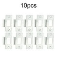 5/10Pcs Standard Tubular Latch Replacement Striker Plate Stainless