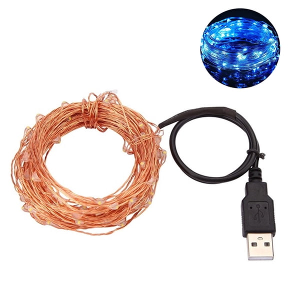 5/10m Waterproof USB LED Copper Wire Fairy String Lights Garland Decoration