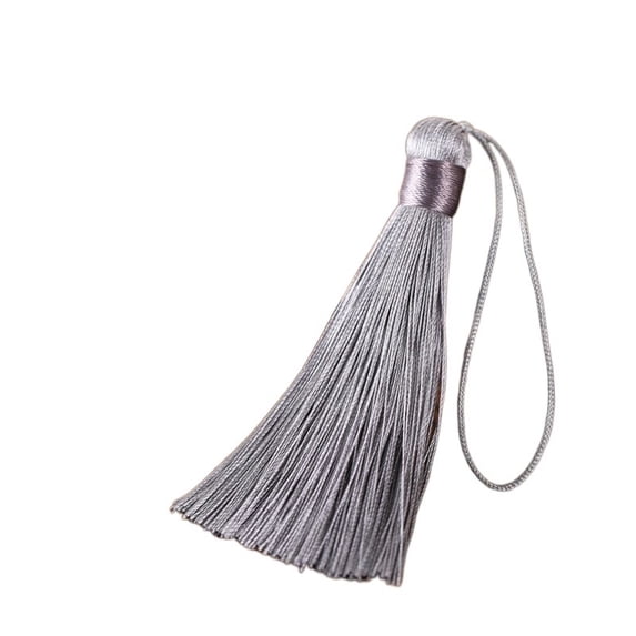 5/10pcs 8cm Colorful Tassel Fringe for DIY Crafts and Jewelry Making Spike Polyester Ice Silk Bookmark Key Chain Tassels