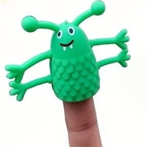 5/10pcs Mixed‑Color Soft Rubber Monster Finger Puppets Funny Hand Puppet Party Prank Toy