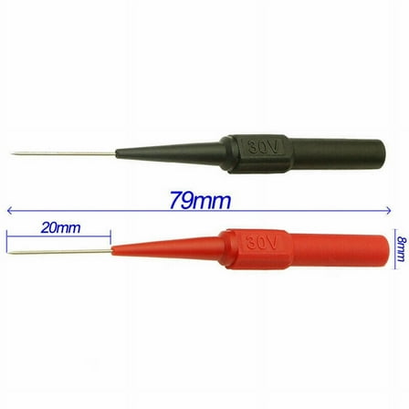 5/10pcs Multimeter Test Lead Back Probes Sharp Needle Micro Pin For Banana Plug
