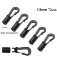 thumbnail image 1 of 5/10pcs Open End Cord Boat Kayak Accessories Plastic POM Clips Plastic Clips Clothesline Straps Hooks Elastic Ropes Buckles Rope Buckle Camping Tent Hook 4.5MM 10PCS, 1 of 1