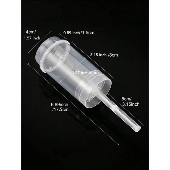 5/10pcs Push Up Cake Shooter Round Shape Clear Cake Holders Push Pops Plastic Containers with Lids for Ice Cream Baking Molding
