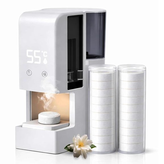 5-10s Fast Hot Towel Dispenser, 55C (131F) Constant Temp, 500ml Tank, Auto-Dry & Safe, Portable for Spa, Facial, Bathroom & Home (Hot Towel Heater with 2 Rolls of Towels)