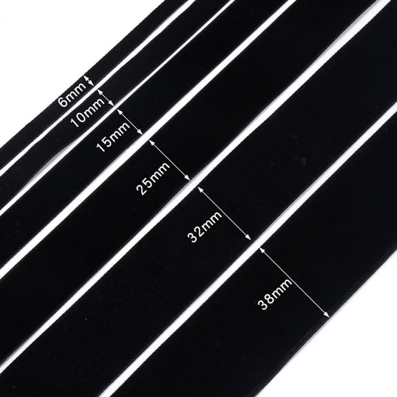 5-10yards/roll Velvet Ribbons Black Wine Red Color Single Face Flocking Webbing For DIY Christmas Crafts Wrapping Decoration