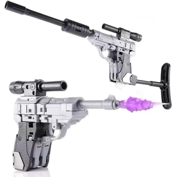 5.11-Inch 2-In-1 Transformable Sci-Fi Mecha Action Figure, Articulated Collectible Model With Matching Attachments & Sturdy ABS Construction