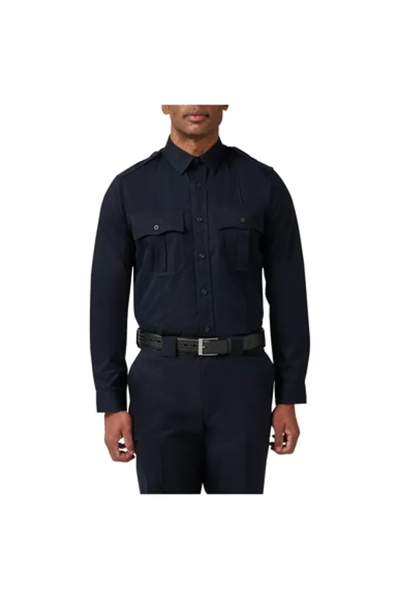 Men's Stryke LT PDU Class A Long Sleeve Shirt, Dark Navy, Size: 2X-Large, Tall