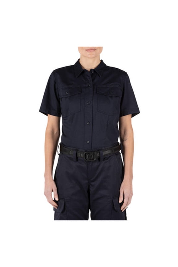 Station Wear Women's Company Short-Sleeve Shirt, Fire Navy, Size: Medium