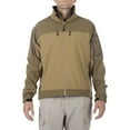 thumbnail image 1 of 5.11 Tactical Men's Chameleon Soft Shell Jacket, Polyester Fabric, Inner Mesh Lining, Flat Dark Earth, M, Style 48099, 1 of 2