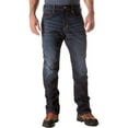 thumbnail image 1 of 5.11 Tactical Men's Defender-Flex Straight Jeans, Mechanical Stretch Fabric, Classic Pockets, Dark Wash Indigo, 38Wx32L, Style 74477, 1 of 3
