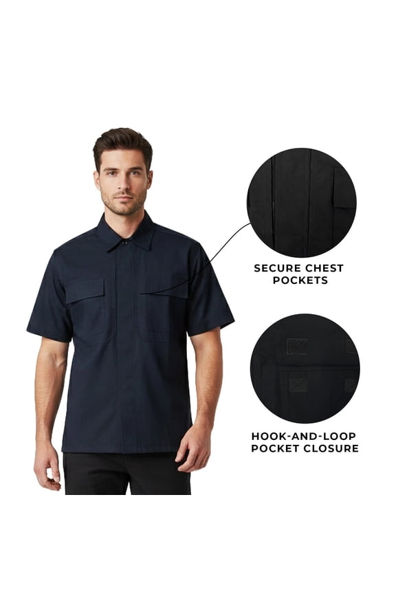 Tactical Men's Navy Shirt Stryke Flex-Tac Short Sleeve