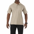 thumbnail image 1 of 5.11 Tactical Men's Performance Short Sleeve Polo, 100% Polyester, Moisture Wicking, Silver Tan, L, Style 71049T, 1 of 2