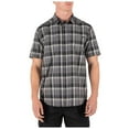 thumbnail image 1 of 5.11 Tactical Men's Poly-Cotton Hunter Plaid Short Sleeve Shirt, Black Plaid, Medium, Style 71374, 1 of 4
