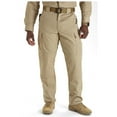 thumbnail image 1 of 5.11 Work Gear Men's Ripstop TDU Work Pants, Adjustable Waistband, Lightweight Bottom, TDU Khaki, Medium, Regular, Style 74003, 1 of 4
