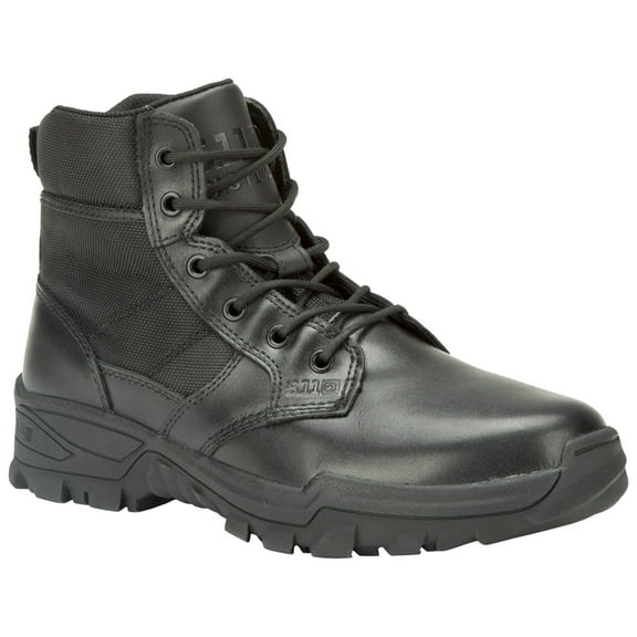 5.11 Tactical Speed 3.0 5-Inch Boots, Oil/Slip-Resistant Tread, Full Grain Leather, Black, 8, Regular, Style 12355