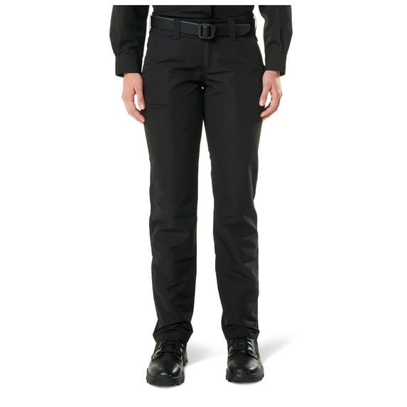 5.11 Tactical Women's Fast-Tac Urban Pants, Water-Resistant Finish, 4-Way Stretch, Black, 16/Regular, Style 64420