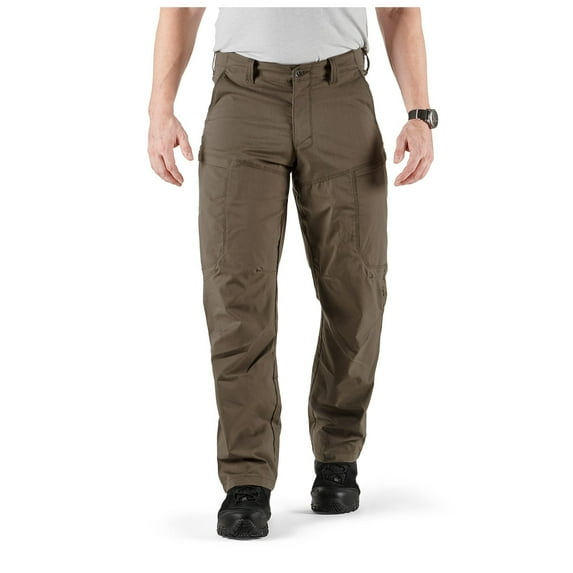 5.11 Work Gear Apex Cargo Work Pants, Flex-Tac Stretch Fabric, Gusseted, Teflon Finish, Tundra, 33W x 34L, Style 74434