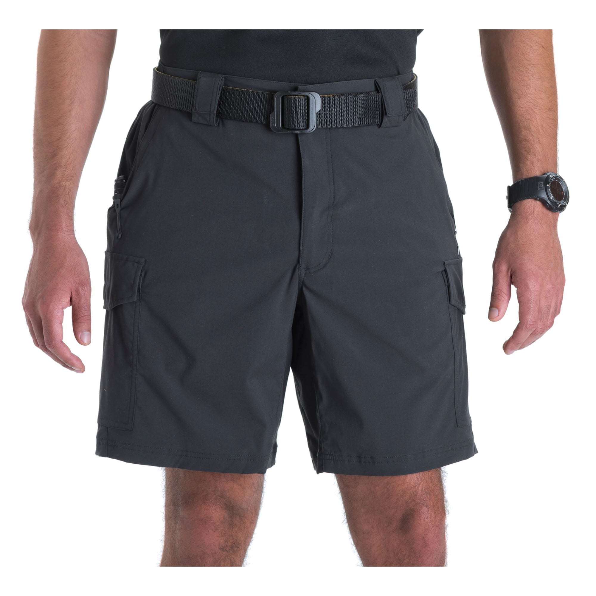 5.11 Work Gear Men's 9-Inch Inseam Bike Shorts, Nylon Spandex Fabric ...