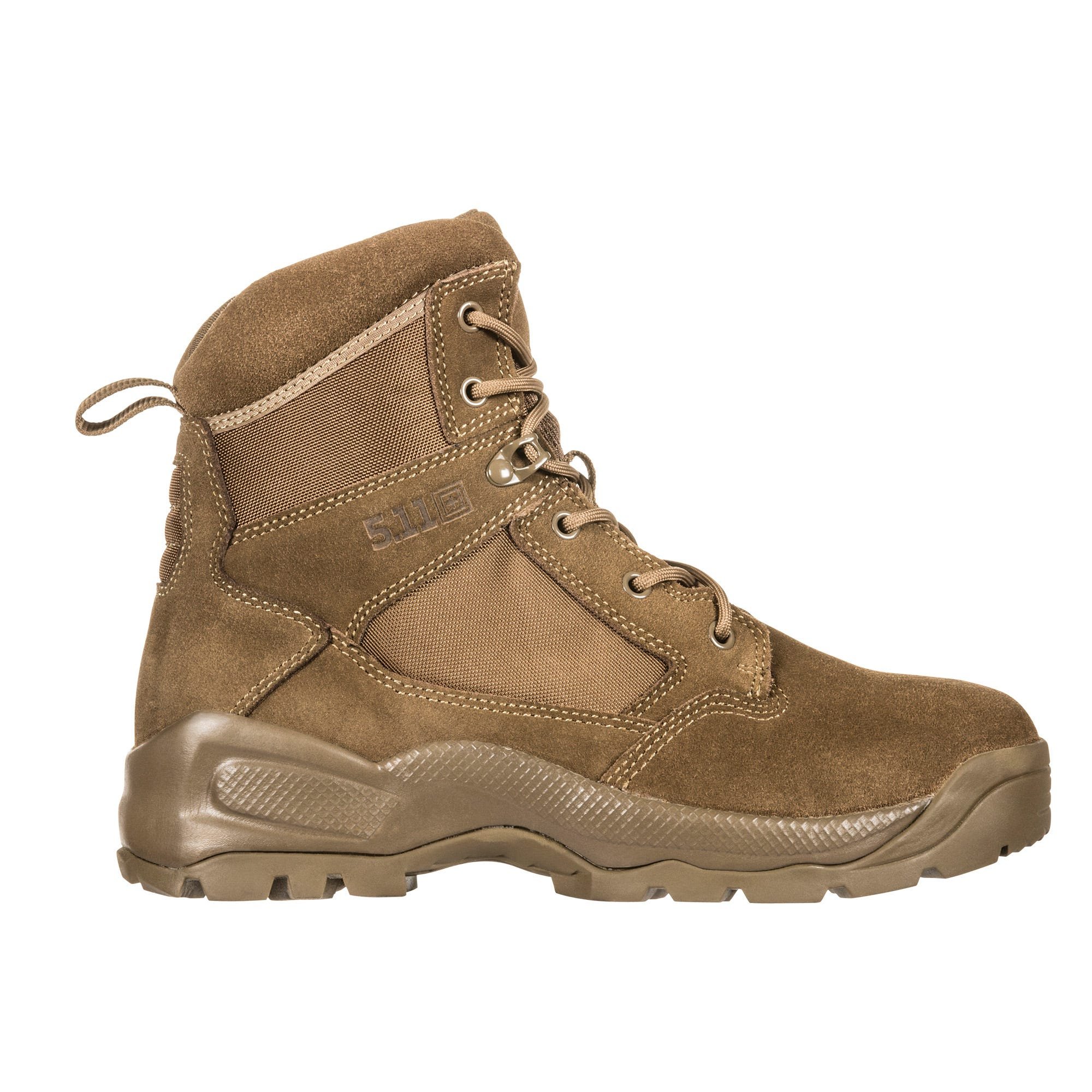5.11 Work Gear Men's ATAC 2.0 6-Inch Desert Boots, NZ Ortholite Footbed, Slip-Resistant, Dark Coyote, 8 Regular, Style 12402 - image 1 of 6