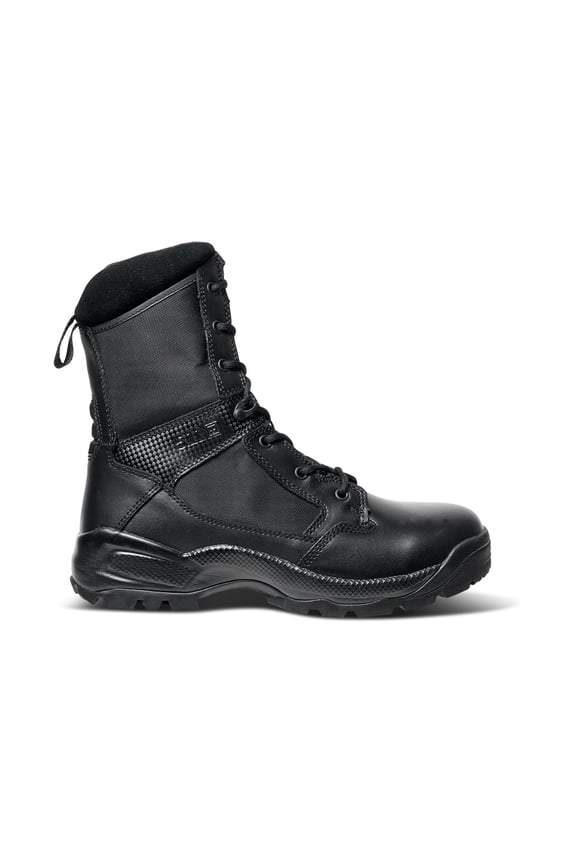 Work Gear Men's ATAC 2.0 8-Inch Leather Side Zip Boots, Black, 9.5 Regular, Style 12391ABR