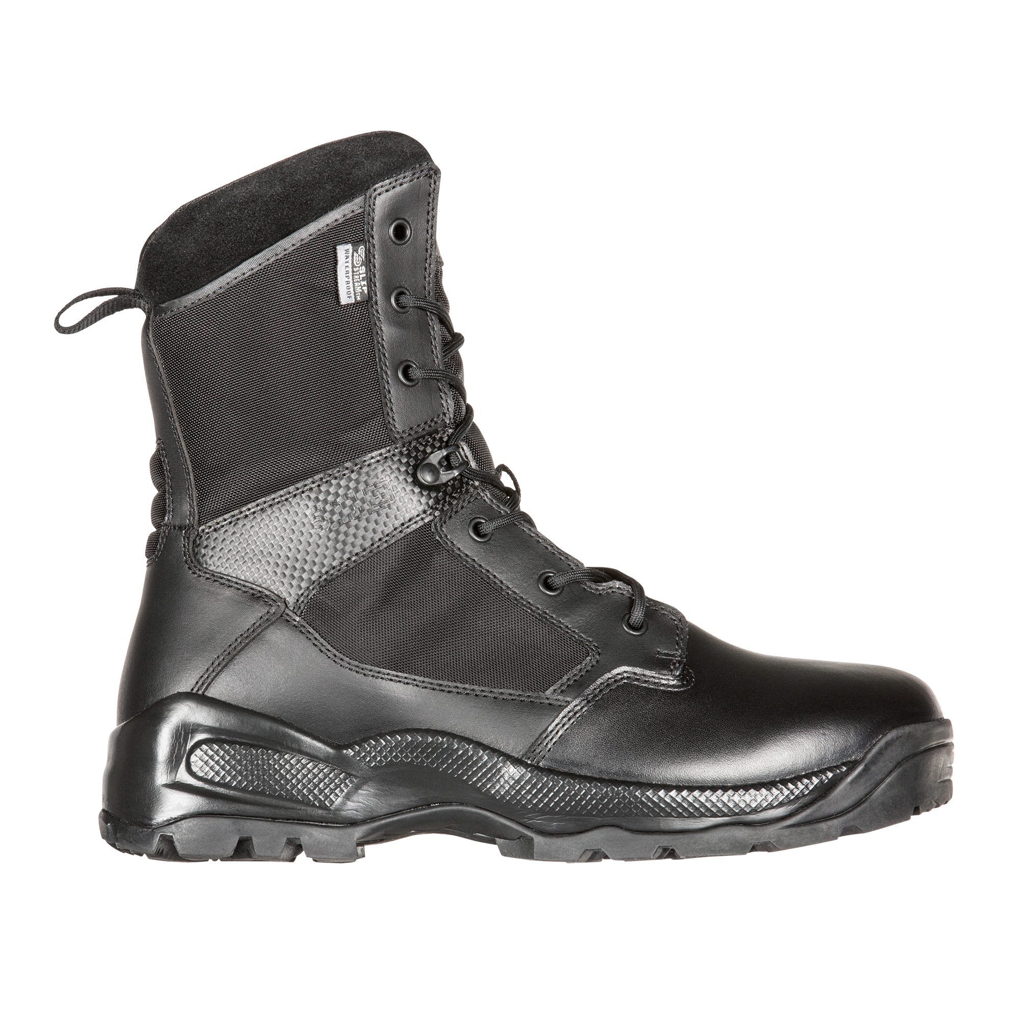 5.11 Work Gear Men's ATAC 2.0 8-Inch Storm Boots, Ortholite Footbed, Slip-Resistant Outsole, Black, 6 Regular, Style 12392 - image 1 of 7