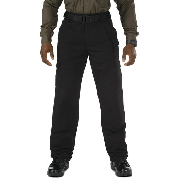 5.11 Work Gear Men's Active Work Pants, Superior Fit, Double Reinforced, 100% Cotton, Black, 44W x 36L, Style 74251